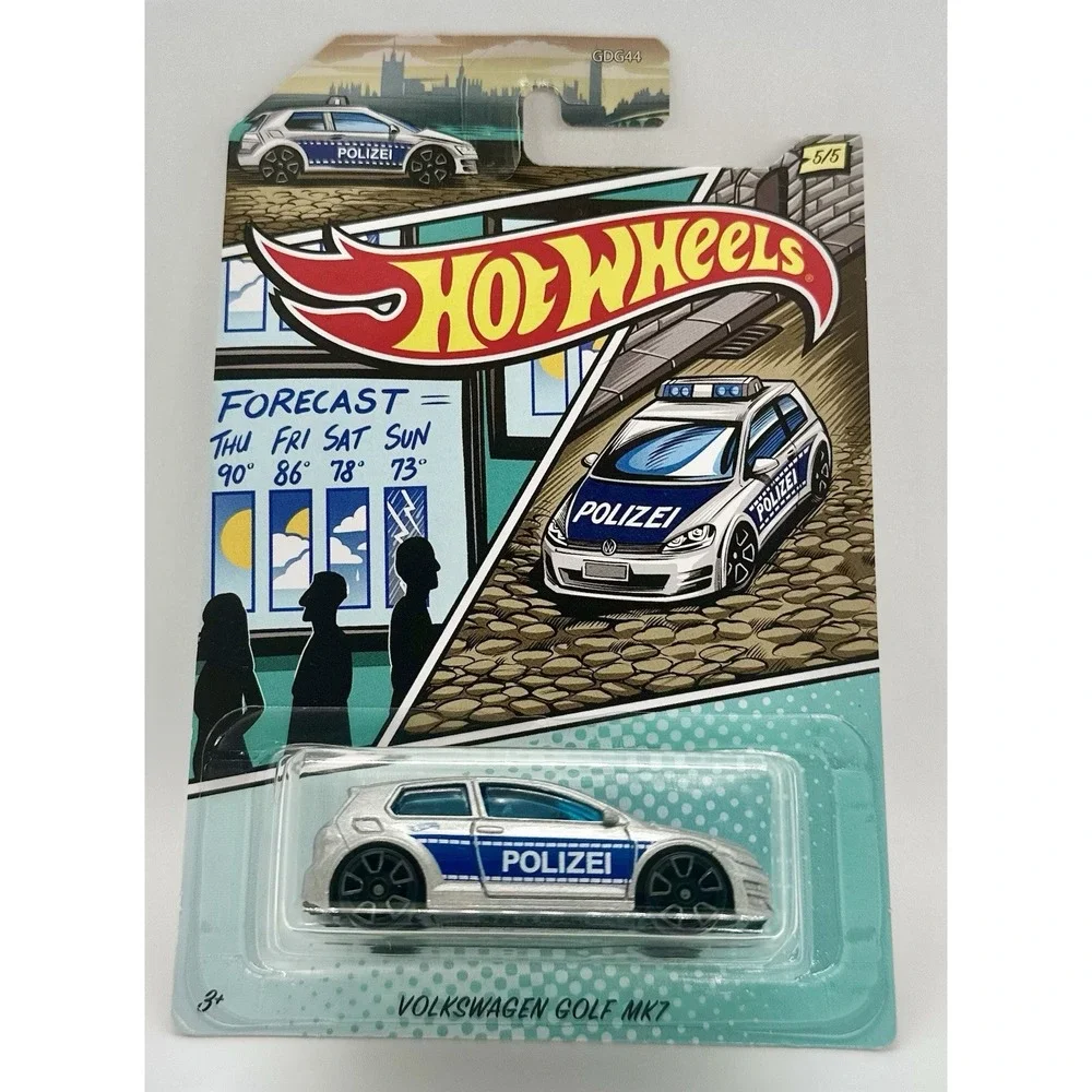 Hot Wheels Volkswagen Golf MK2 MK7 Lot of 4 Green Teal Red Polizei Sealed 1:64